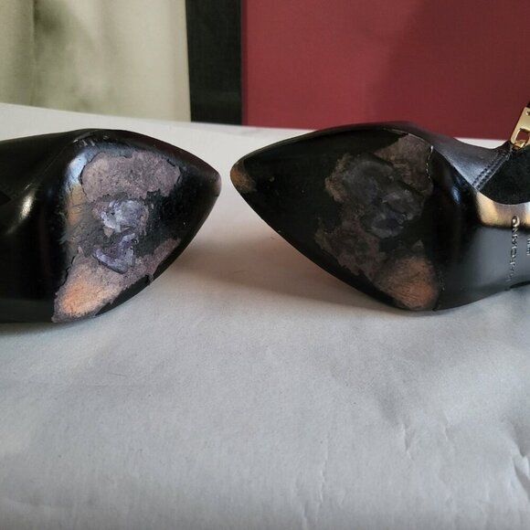 AUTHENTIC MARCIANO LEATHER STILLETTO ANKLE BOOTIES SZ 6 - Picture 4 of 12